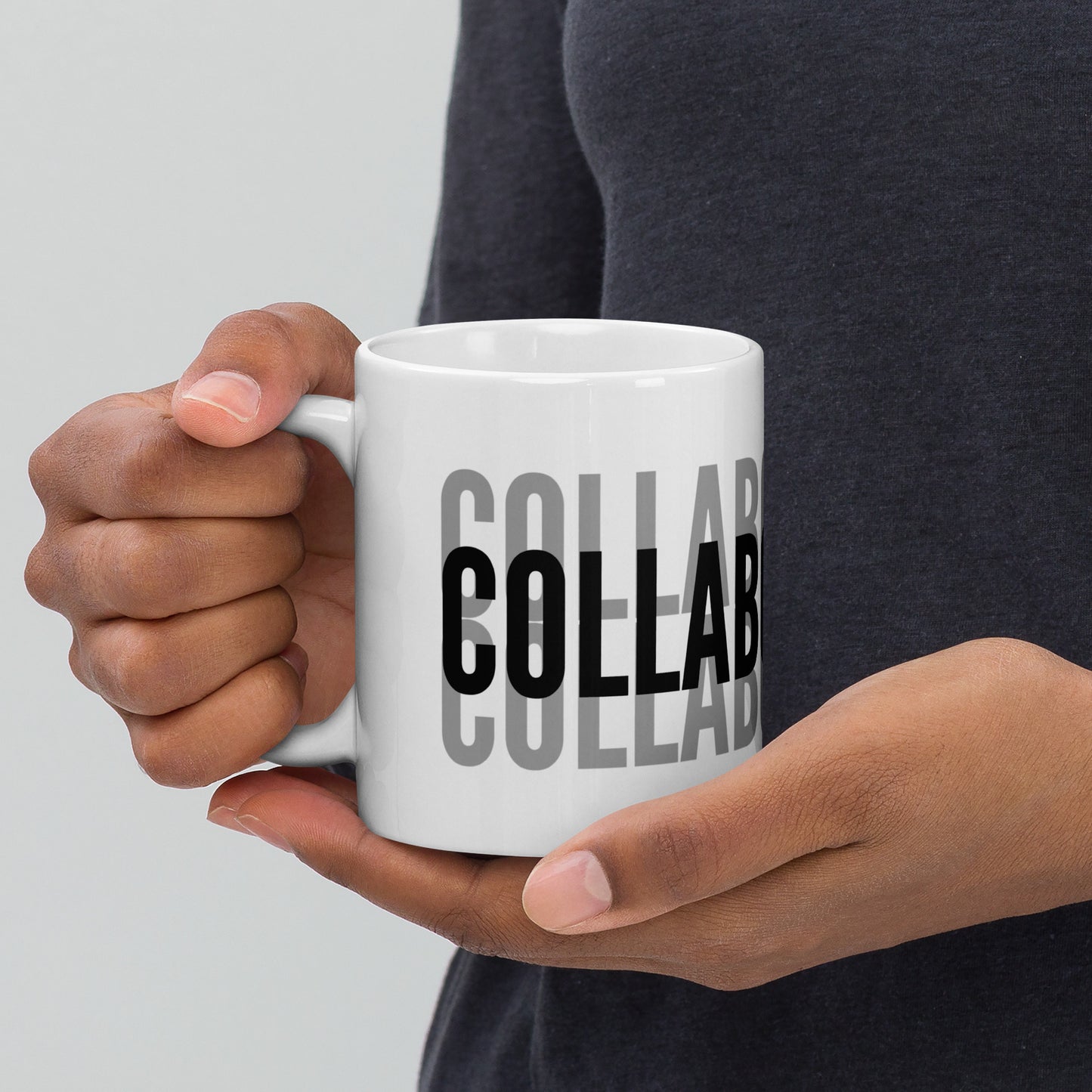 COLLABORATION - White glossy mug