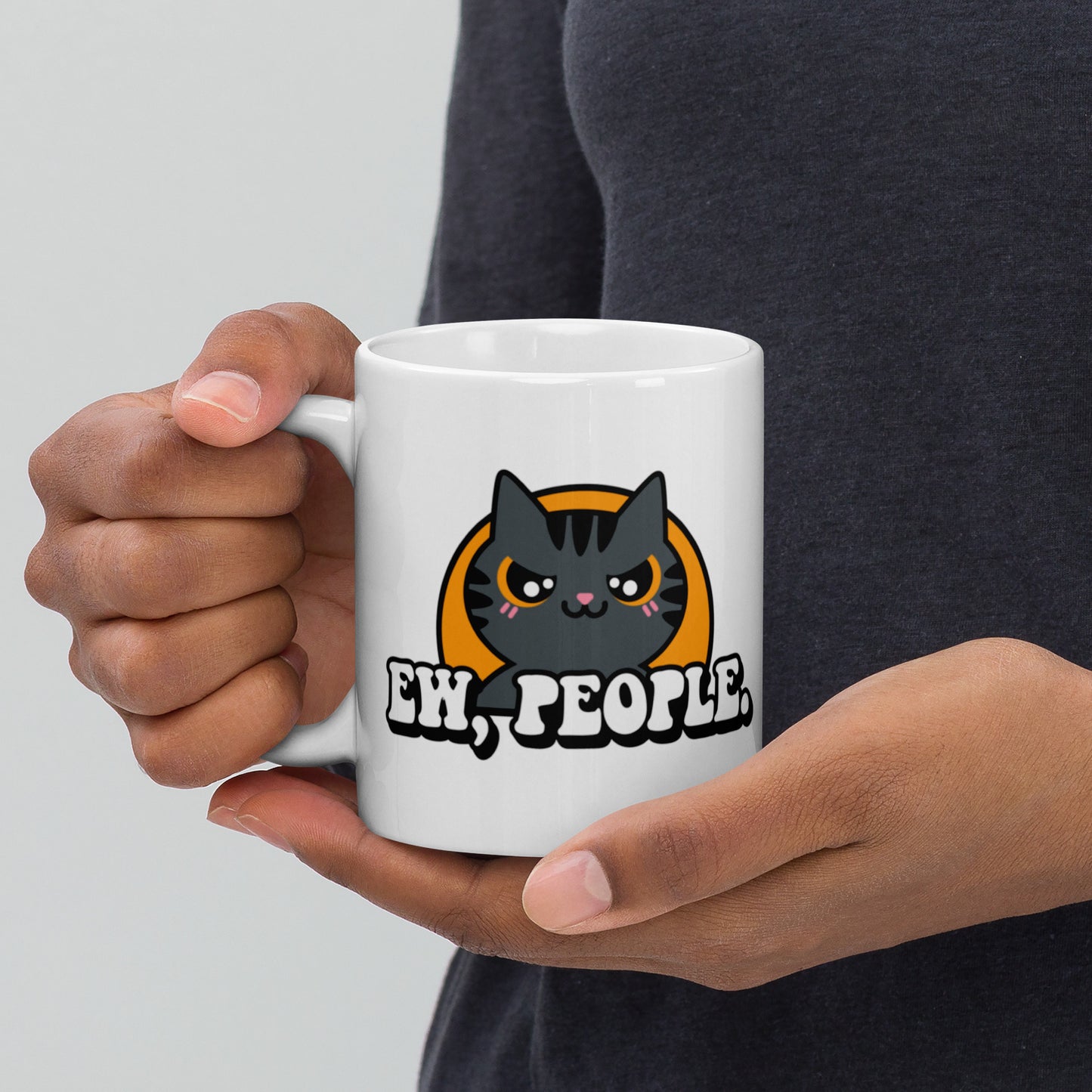 Ew People - White glossy mug