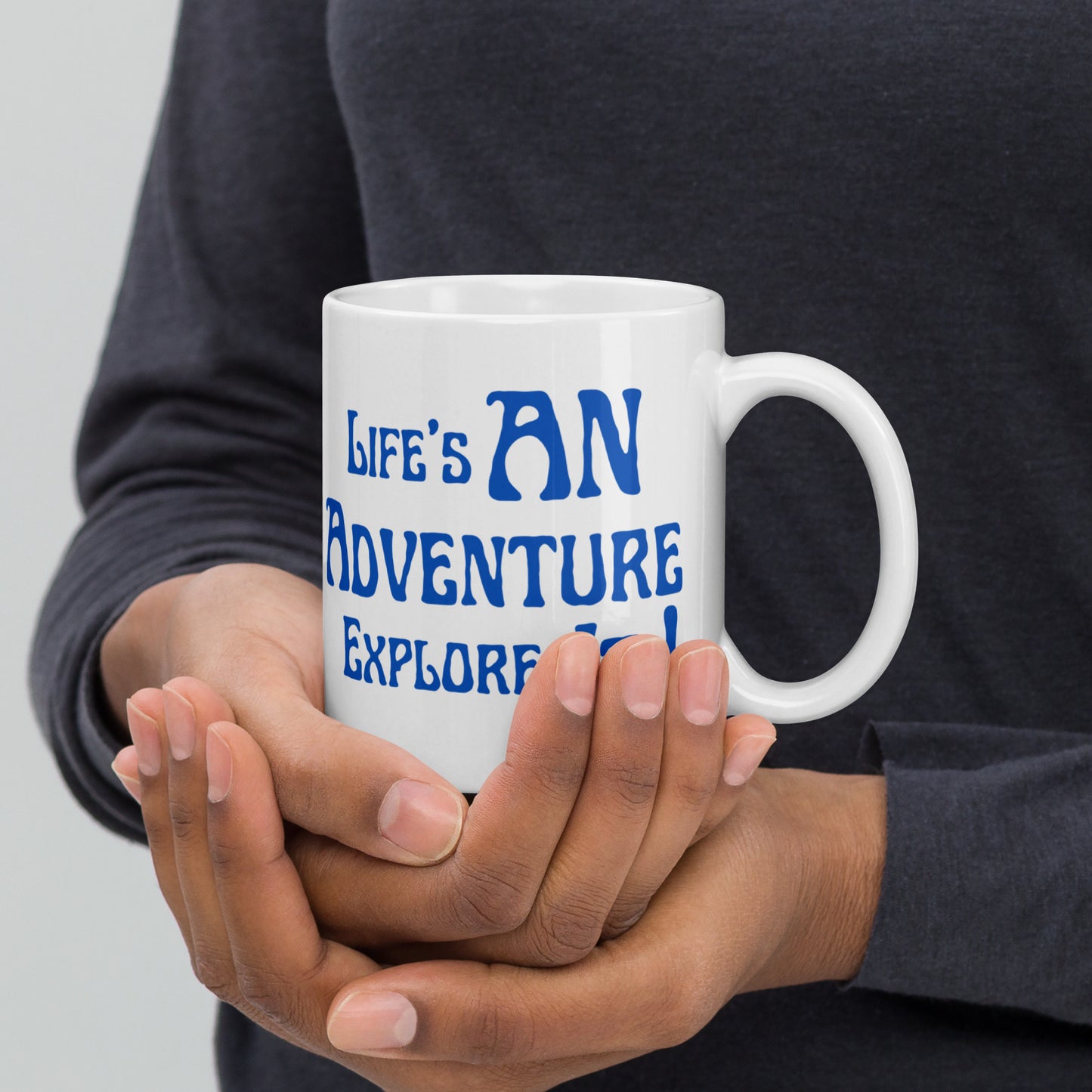 Life's-An-Adventure-Explore-It - White glossy mug