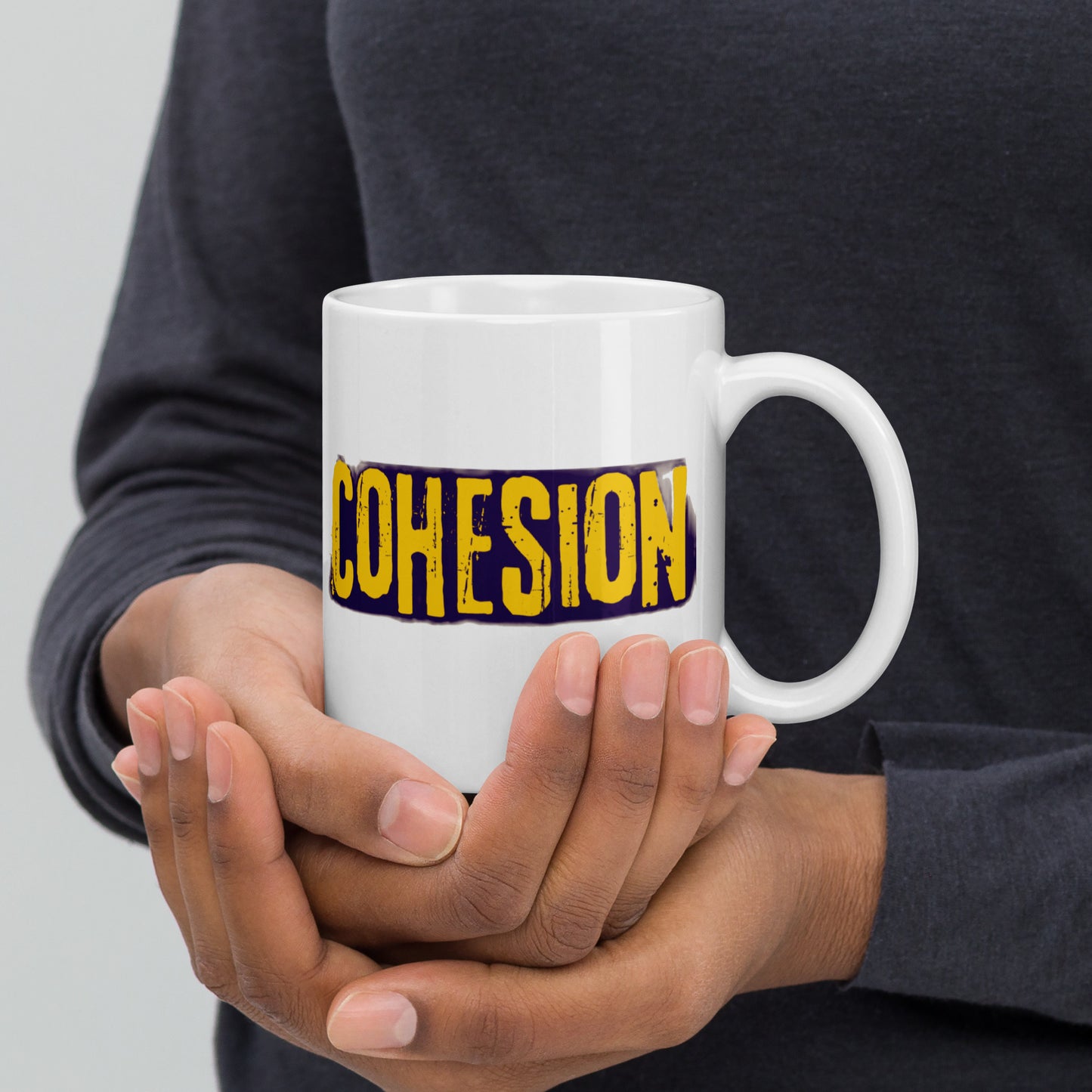 COHESION - White glossy mug