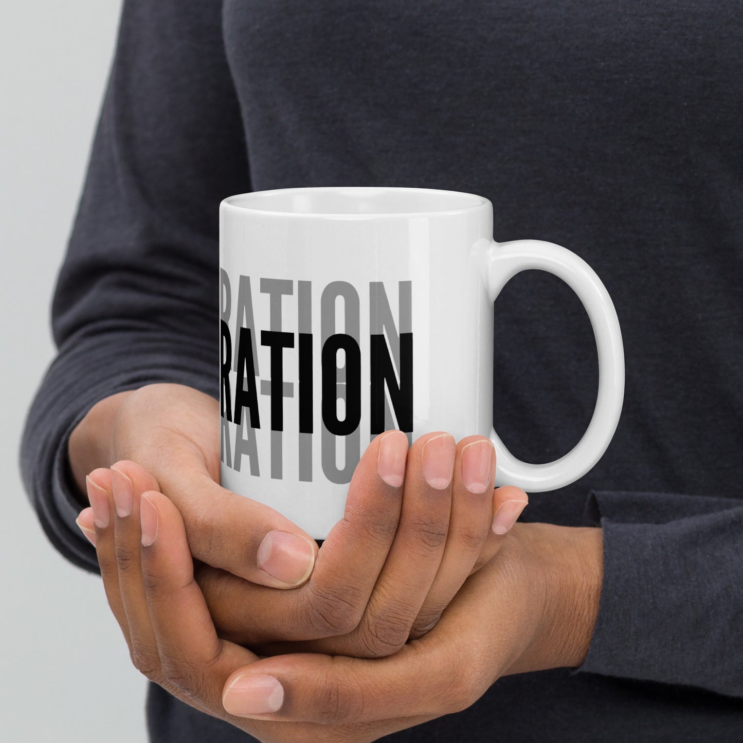 COLLABORATION - White glossy mug