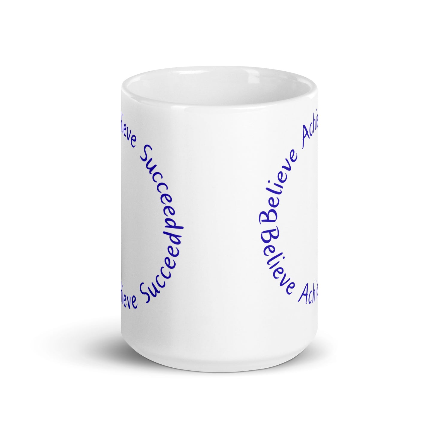 Believe-Achieve-Succeed - White glossy mug