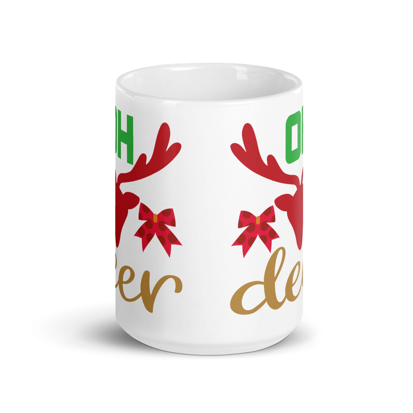 Oh Deer - White glossy mug