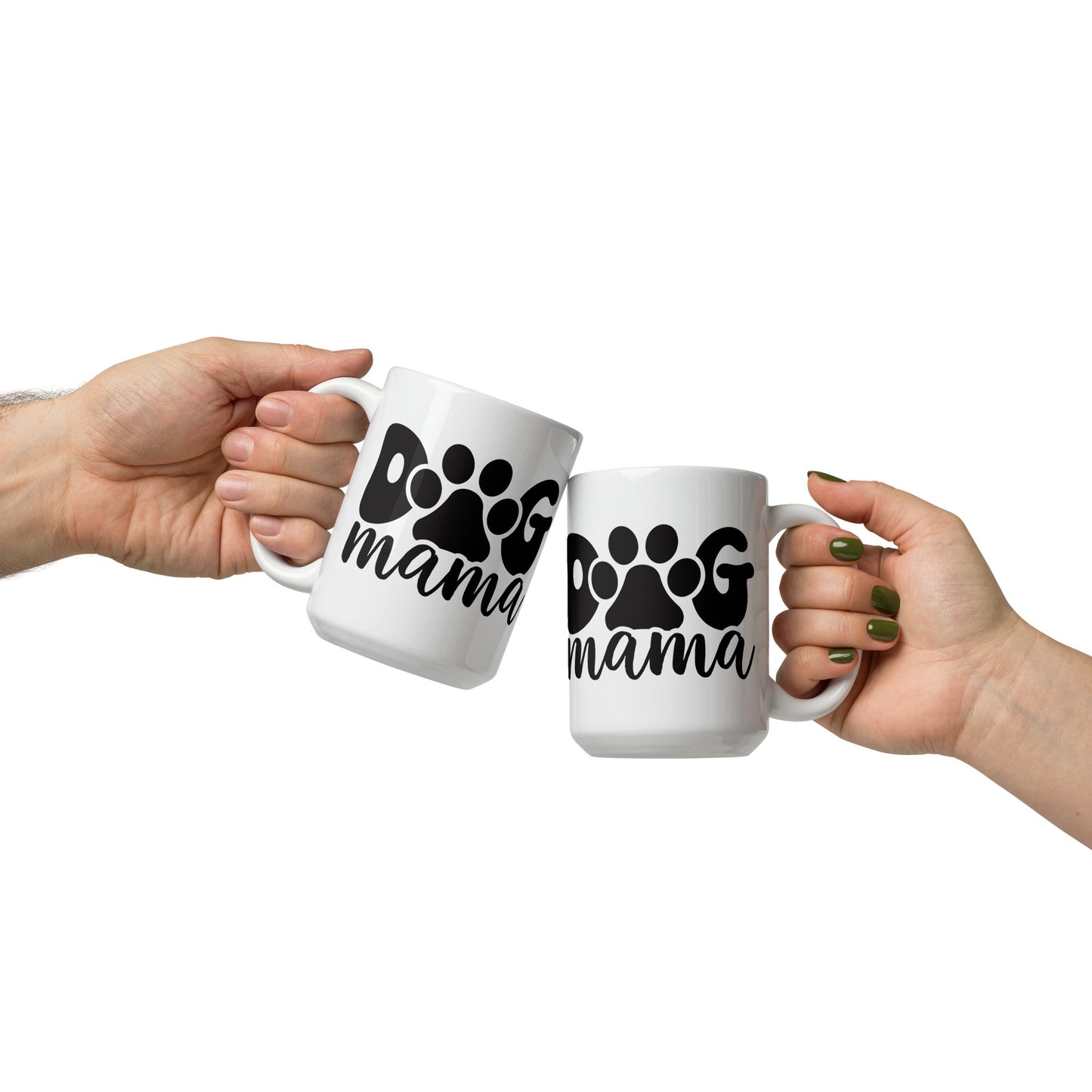 Dog Mama - White glossy mug