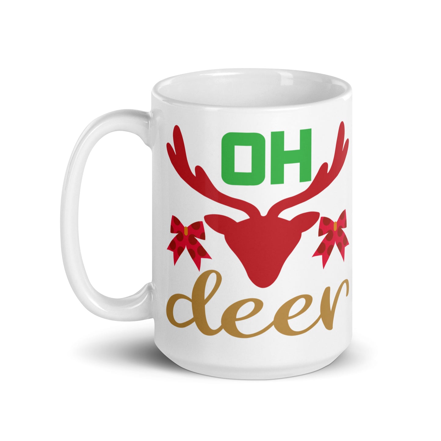 Oh Deer - White glossy mug