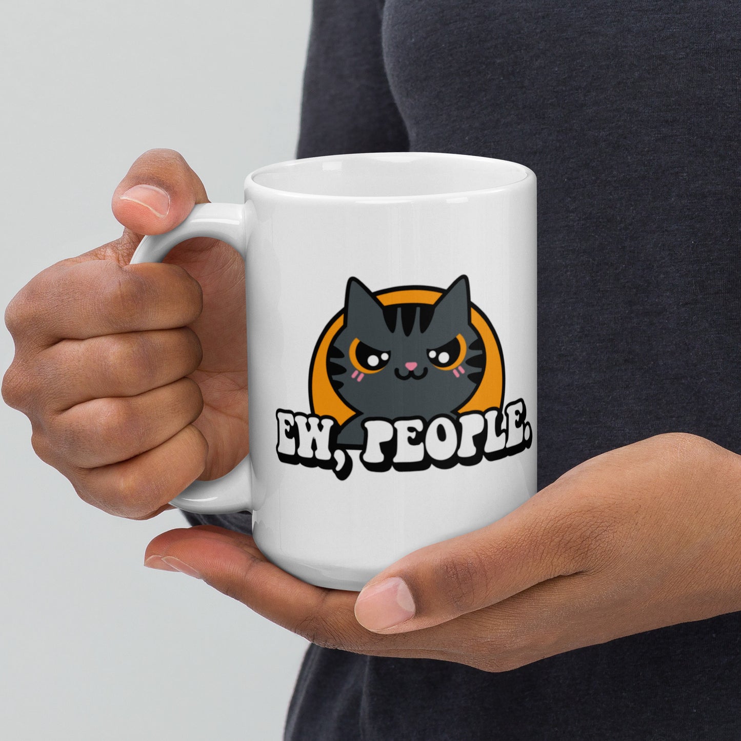 Ew People - White glossy mug