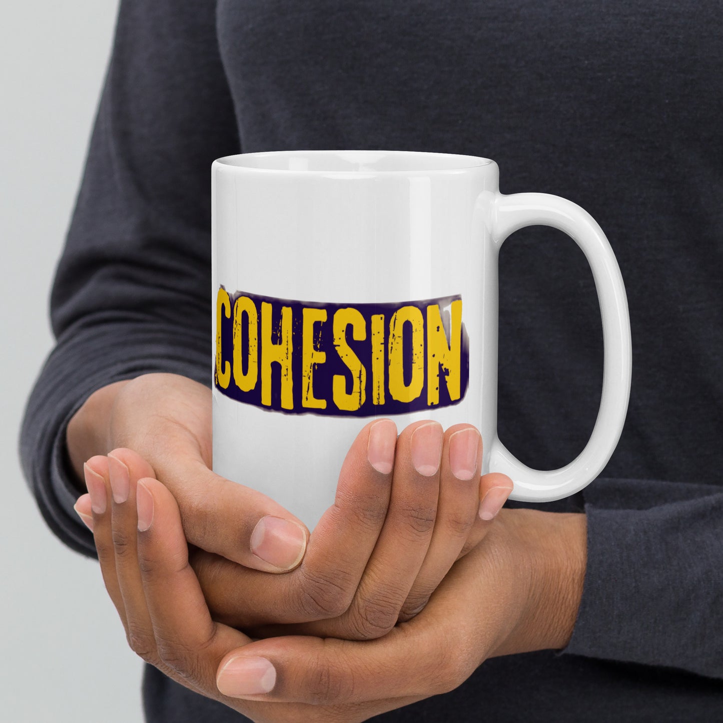 COHESION - White glossy mug