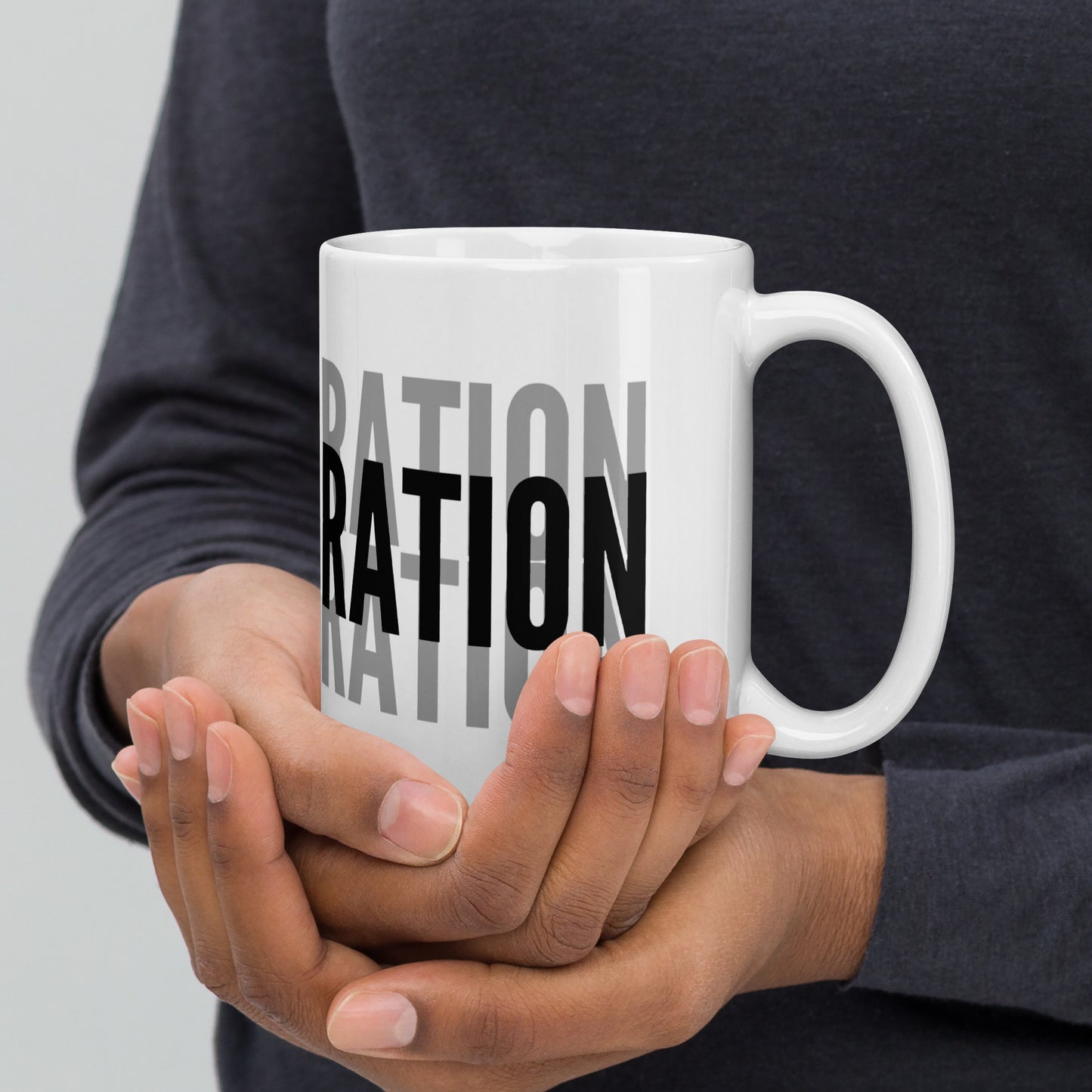 COLLABORATION - White glossy mug