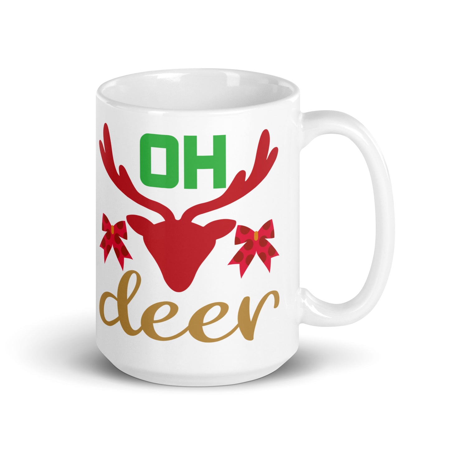 Oh Deer - White glossy mug