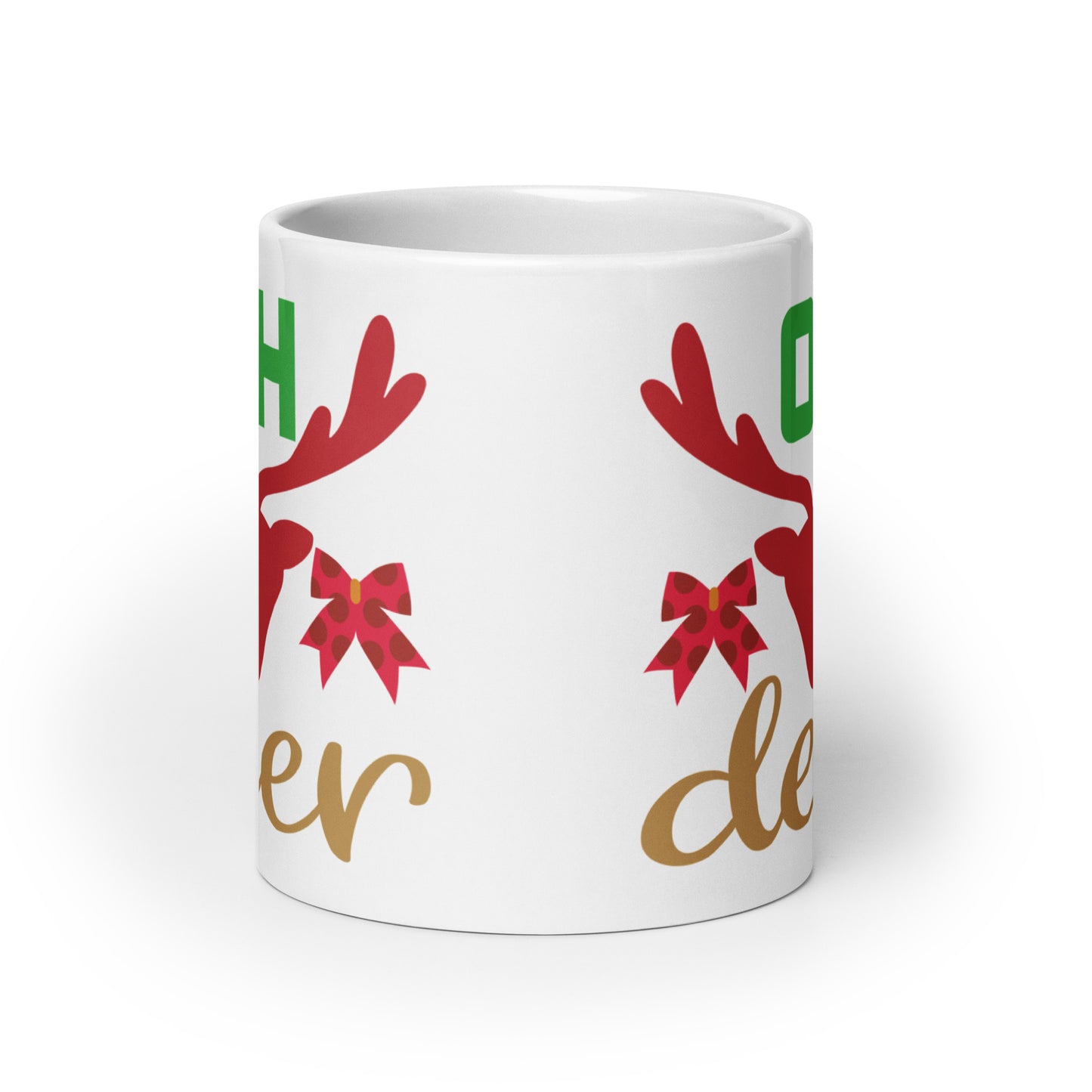 Oh Deer - White glossy mug