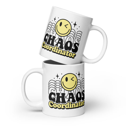 Chaos Cordinator - White glossy mug