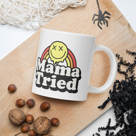 Mama Tried - White glossy mug