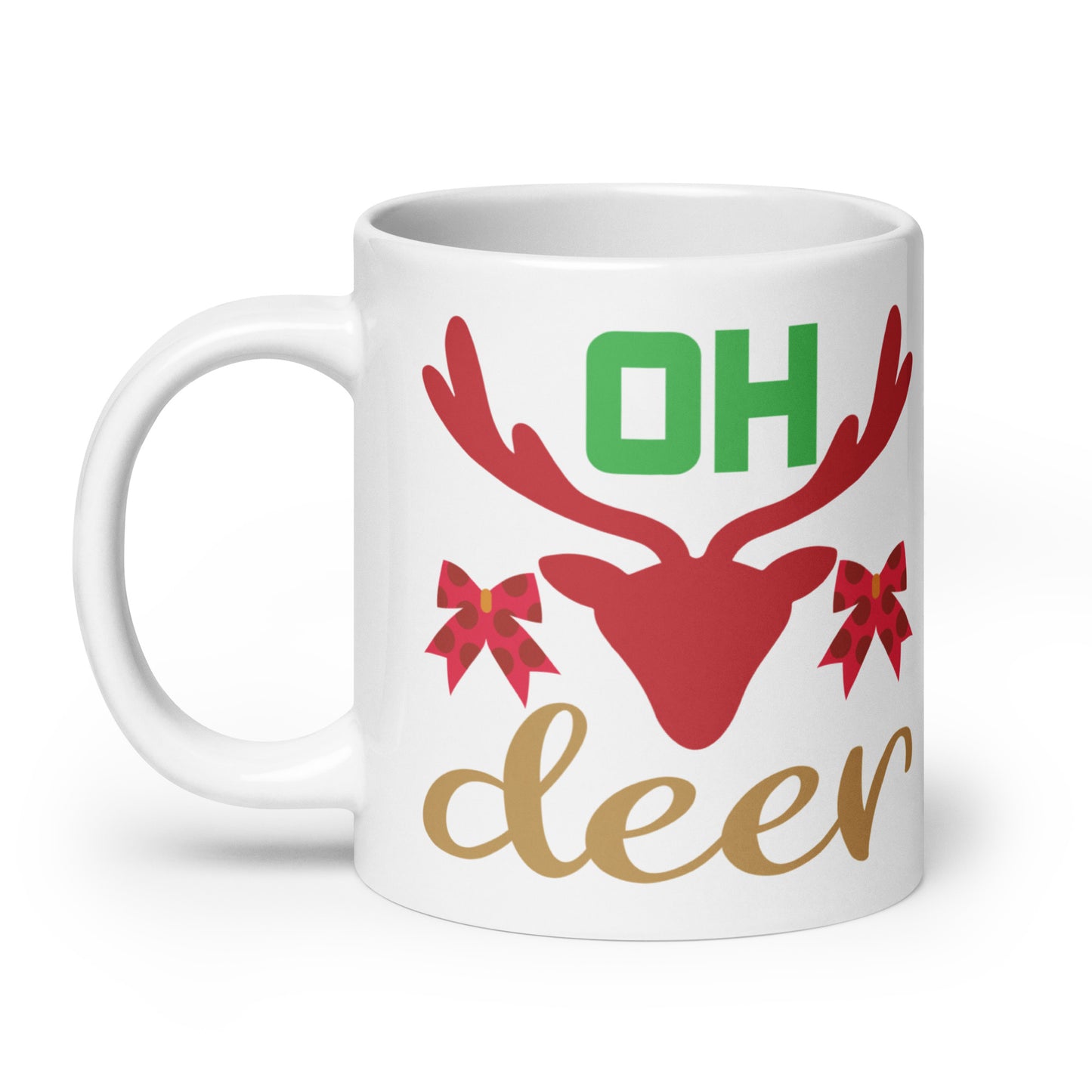 Oh Deer - White glossy mug