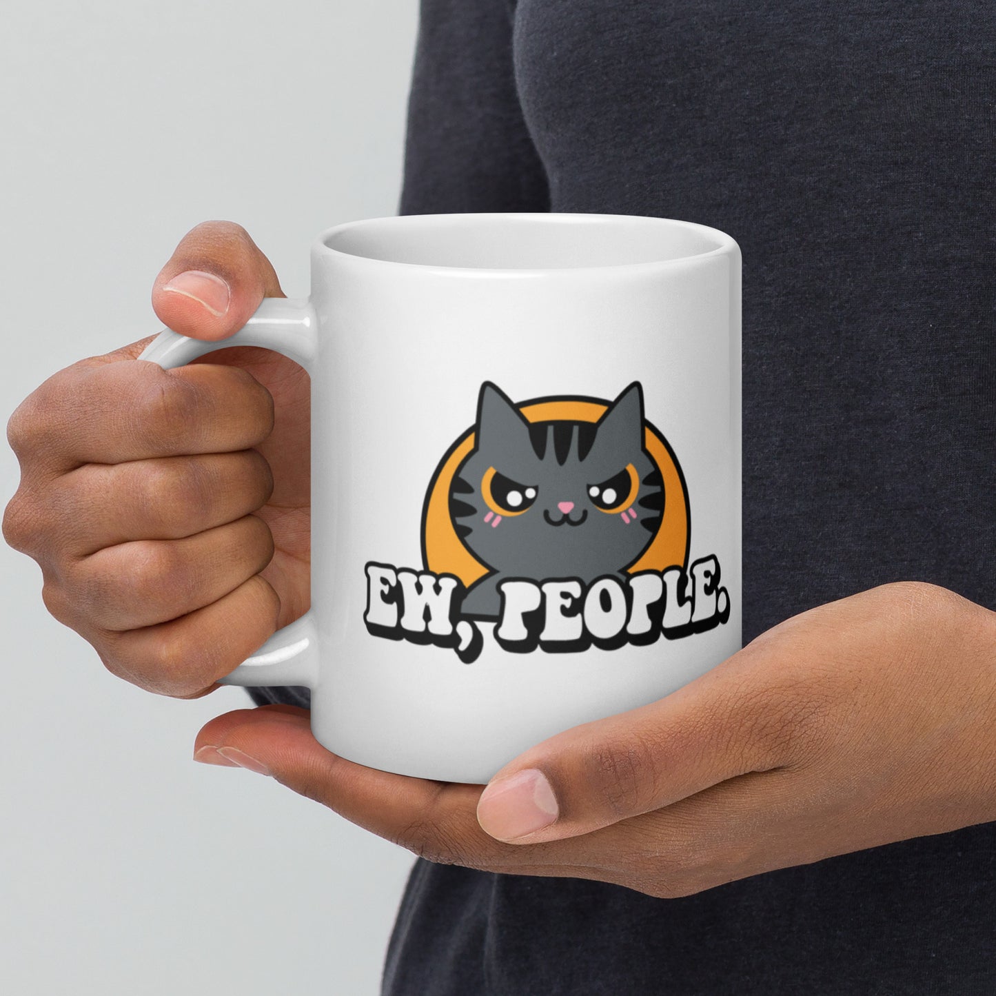 Ew People - White glossy mug