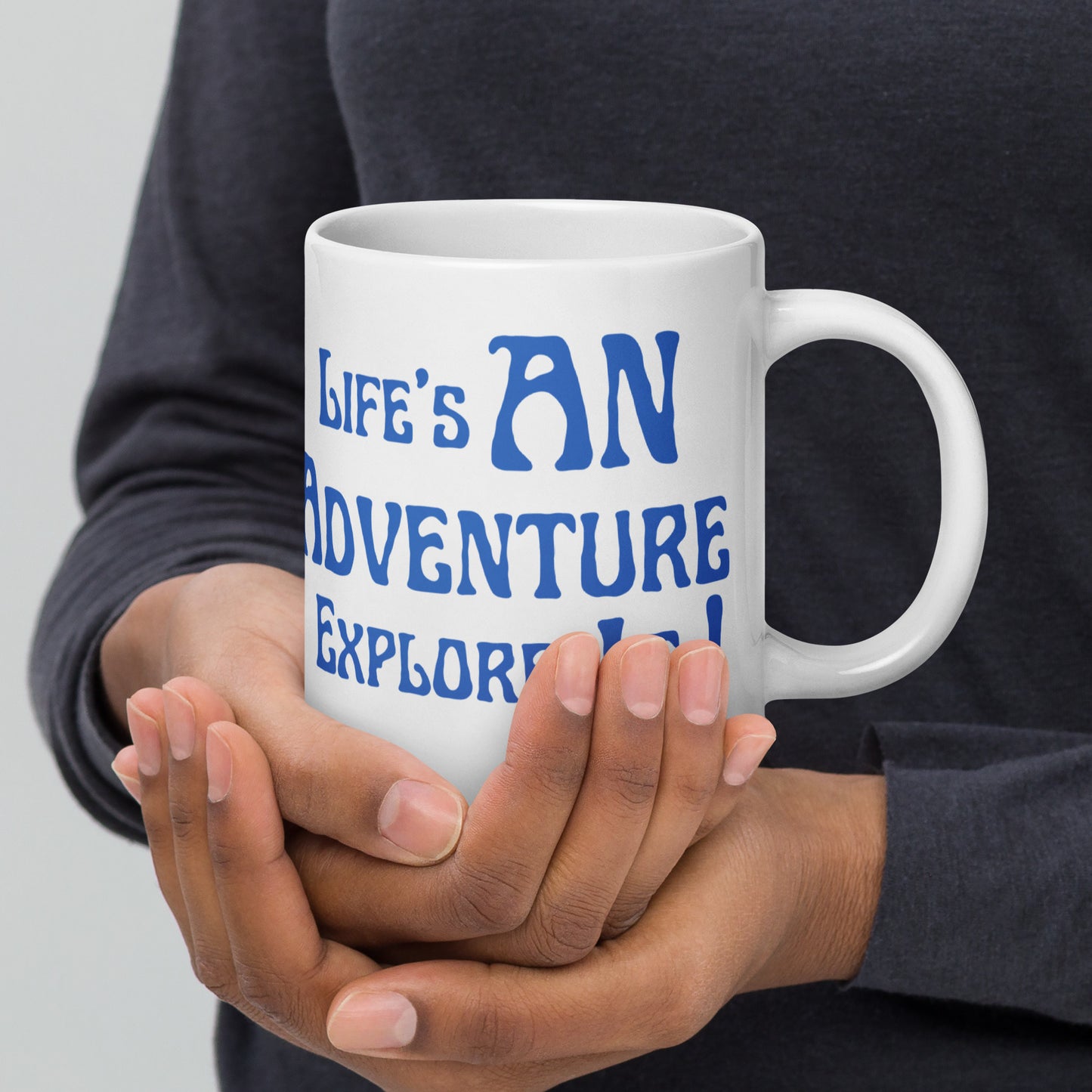 Life's-An-Adventure-Explore-It - White glossy mug