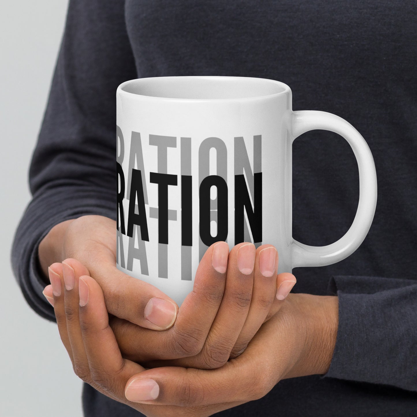 COLLABORATION - White glossy mug