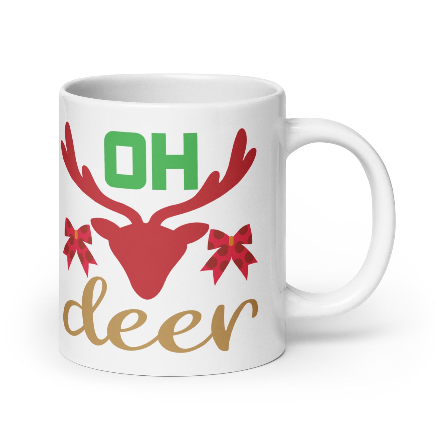 Oh Deer - White glossy mug