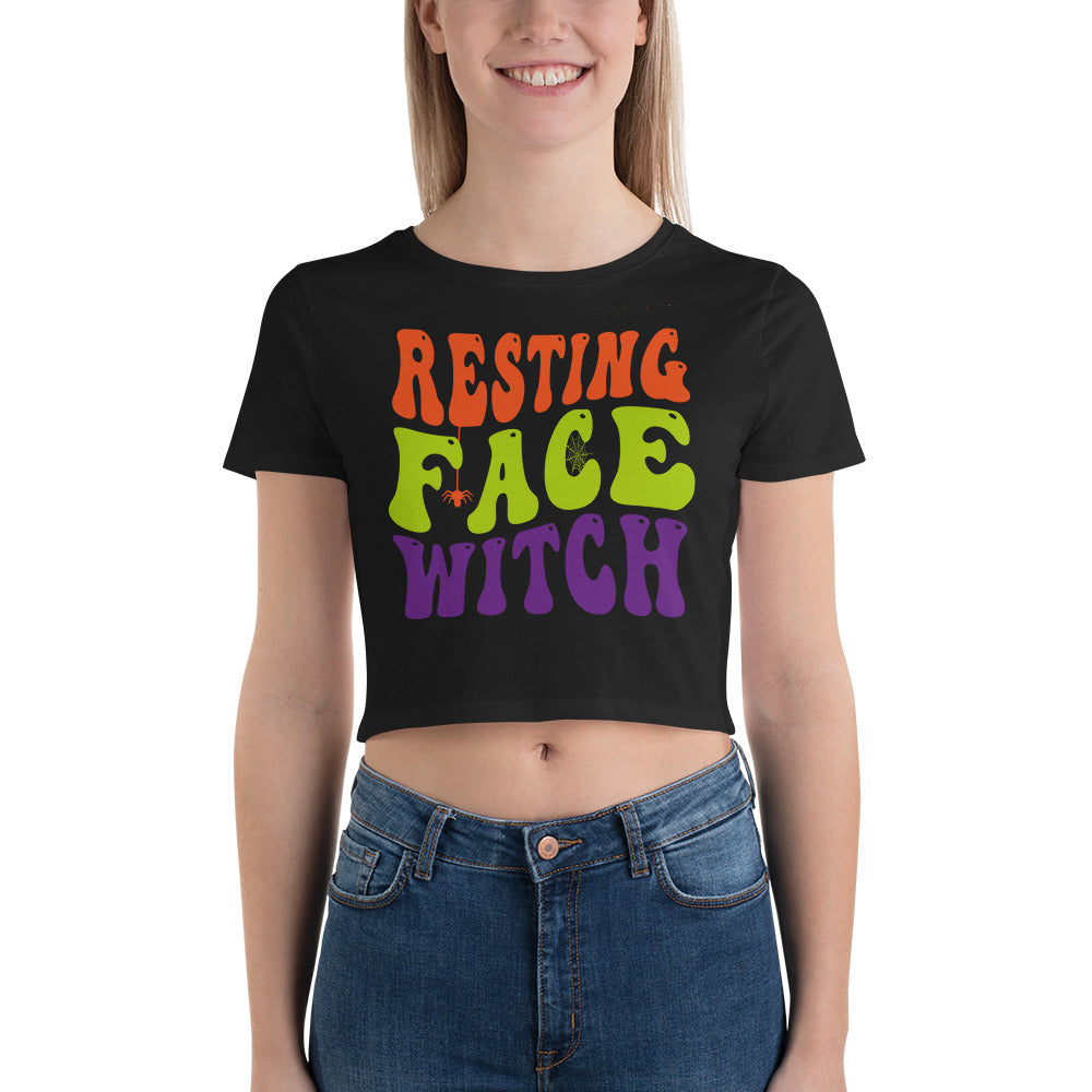 Resting Face Witch - Women’s Crop Tee