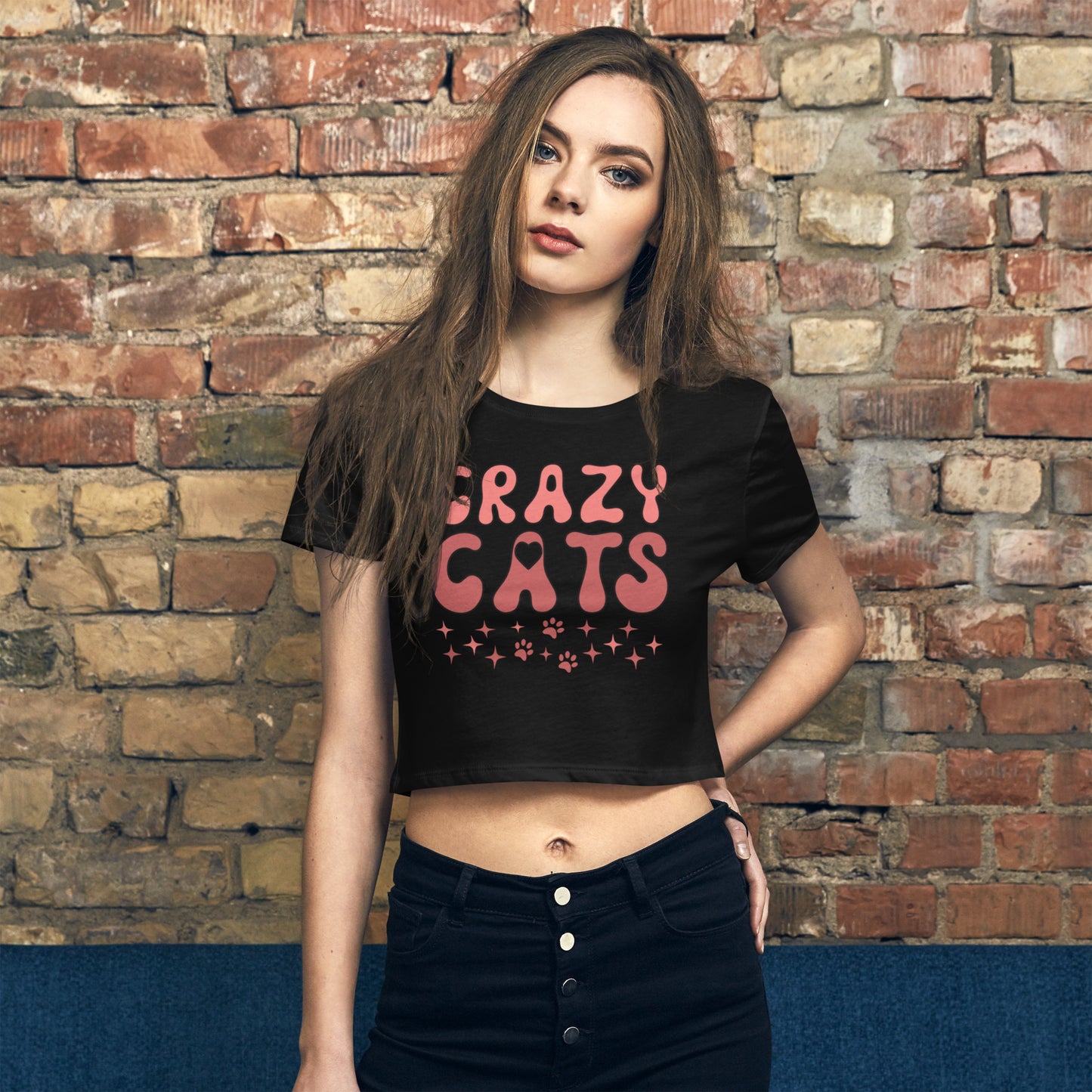 Crazy Cats - Women’s Crop Tee