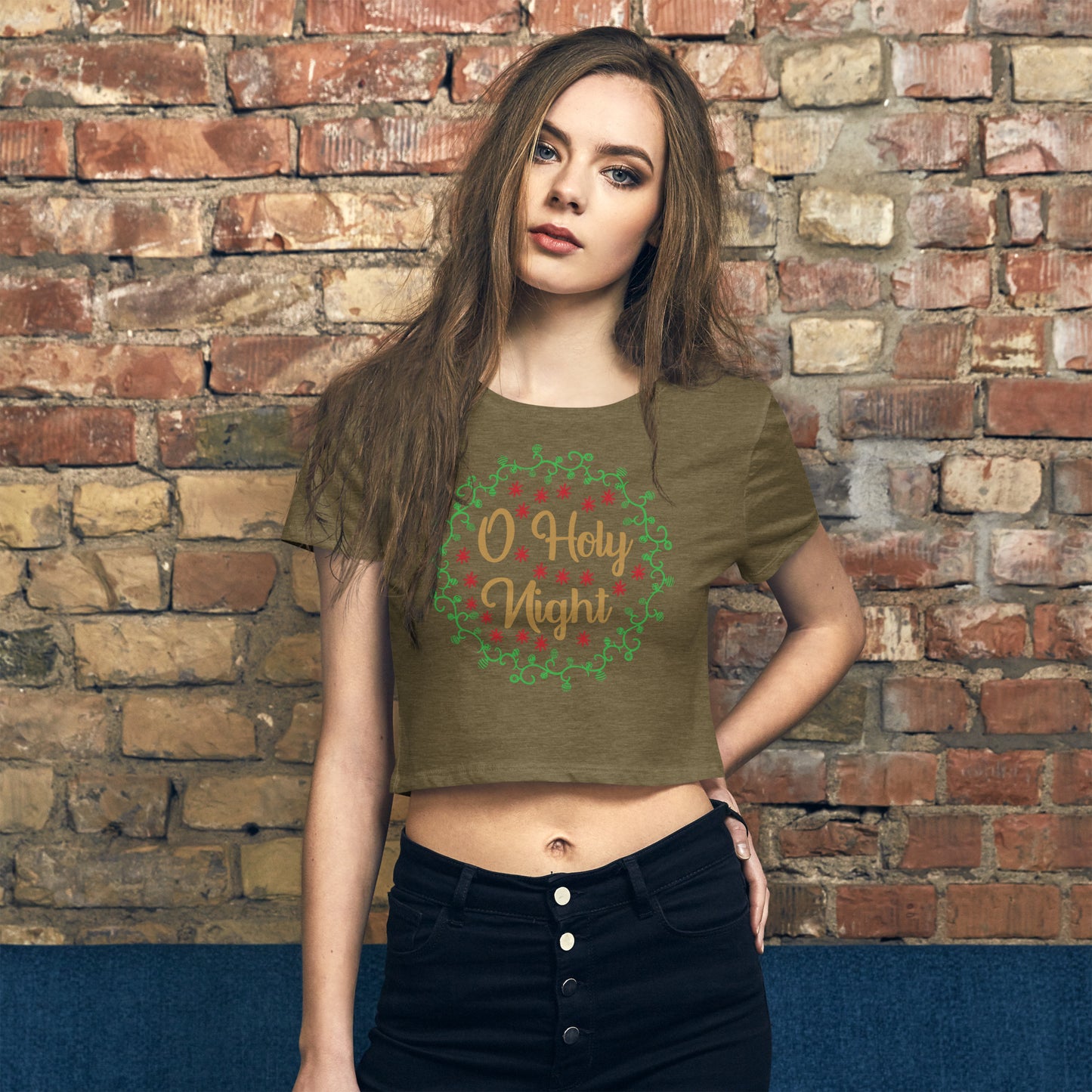 O Holy Night - Women’s Crop Tee