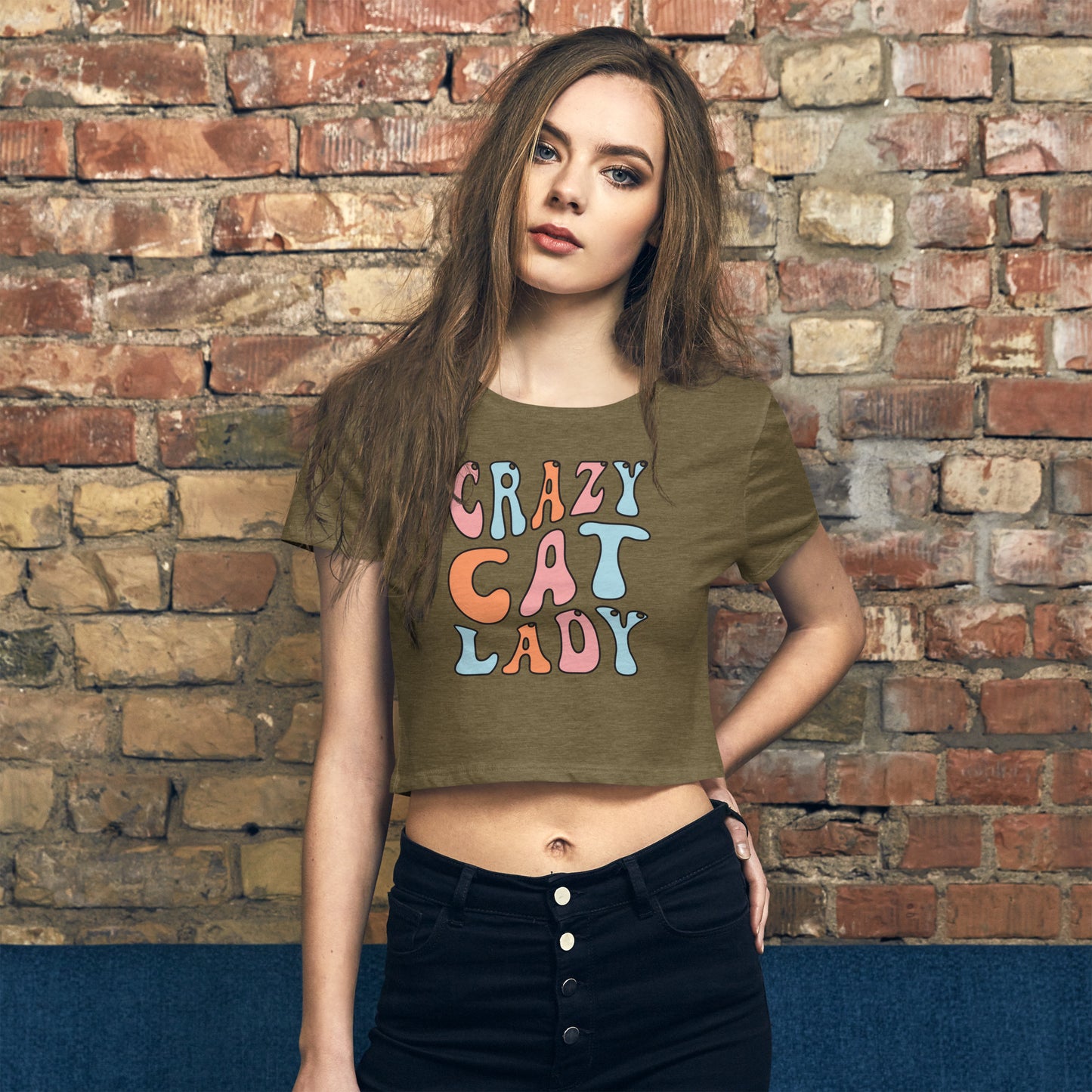 Crazy Cat Lady - Women’s Crop Tee