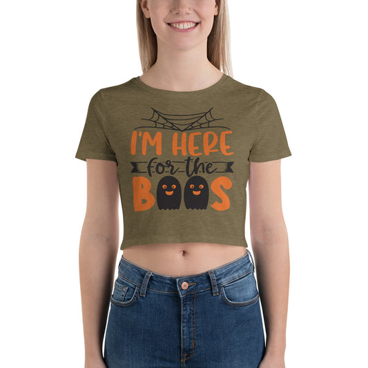 I'm Here For The Boos - Women’s Crop Tee