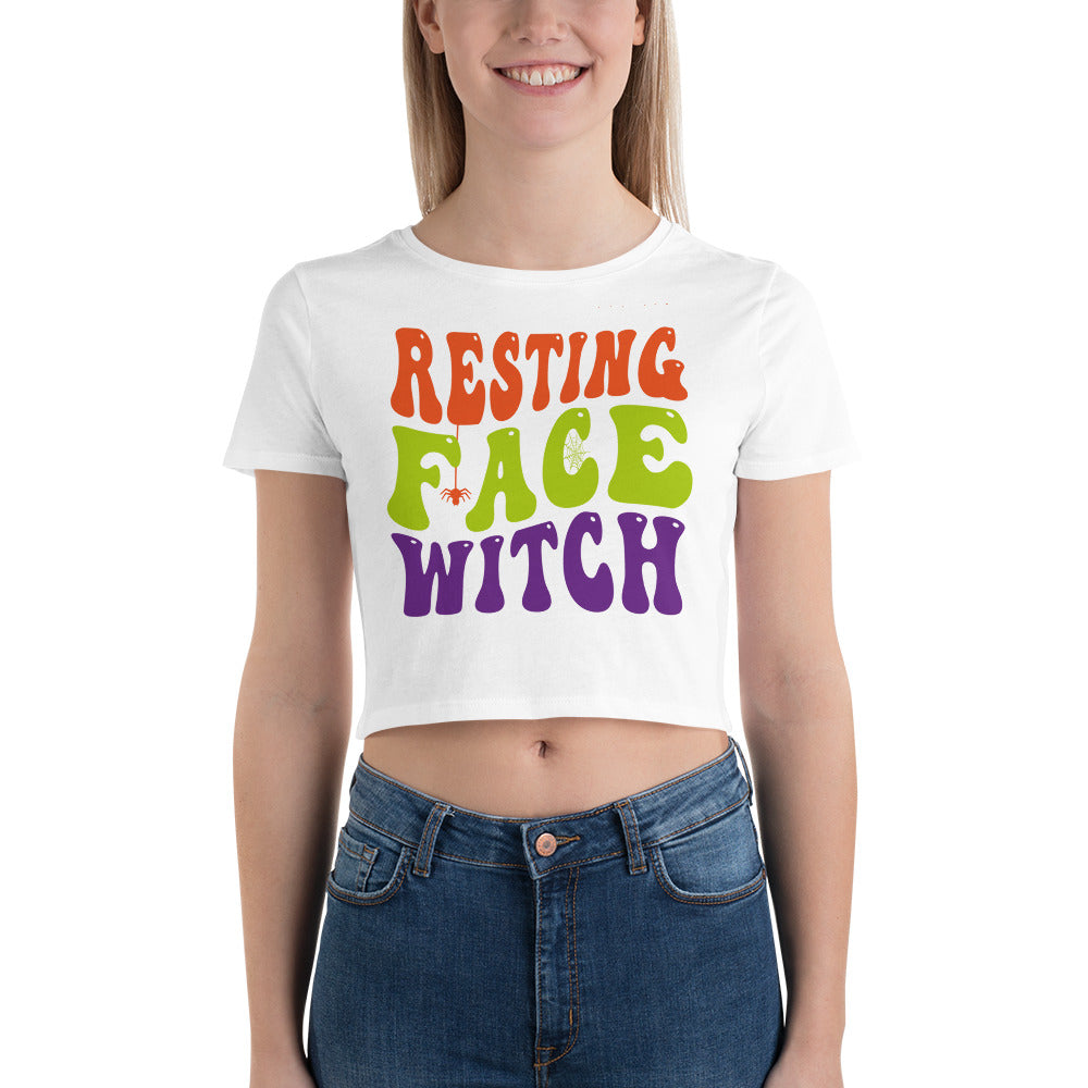 Resting Face Witch - Women’s Crop Tee