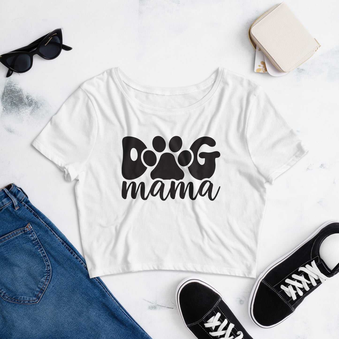 Dog Mama - Women’s Crop Tee