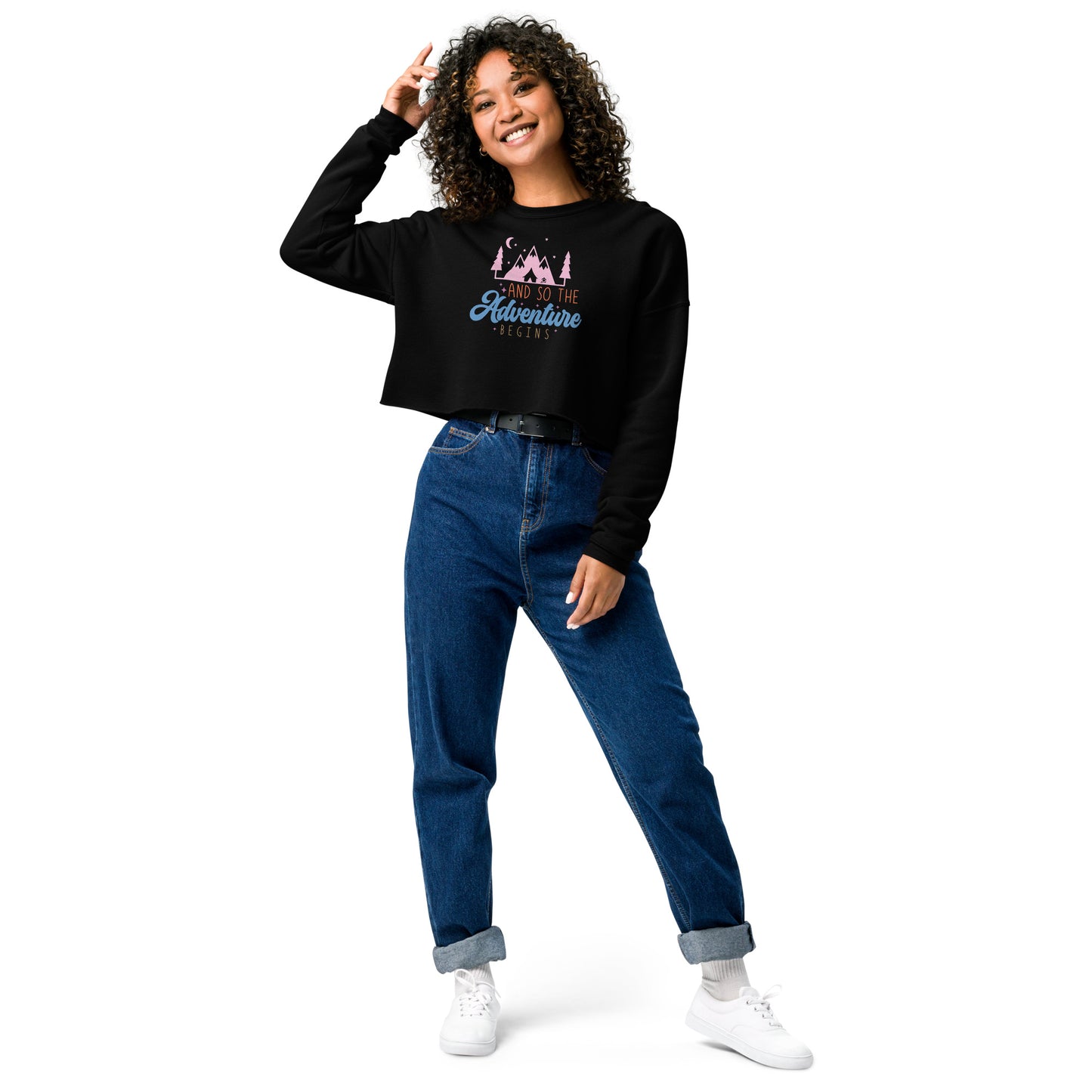 And So The Adventure Begins - Crop Sweatshirt