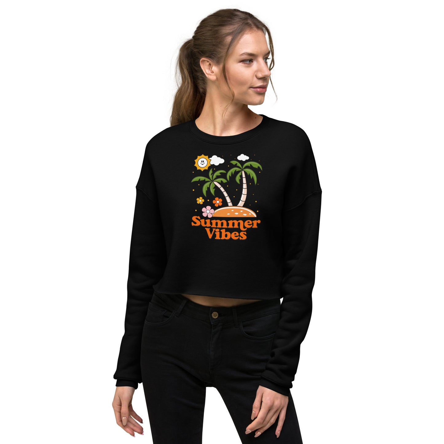 Summer Vibes - Crop Sweatshirt