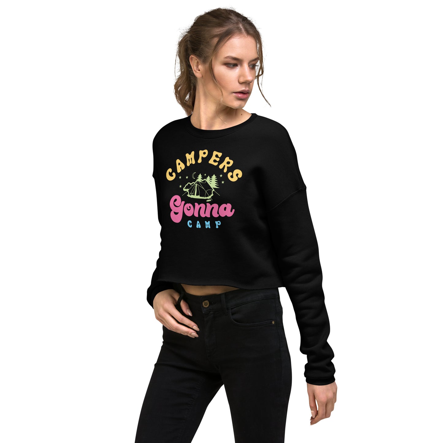 Campers Gonna Camp - Crop Sweatshirt