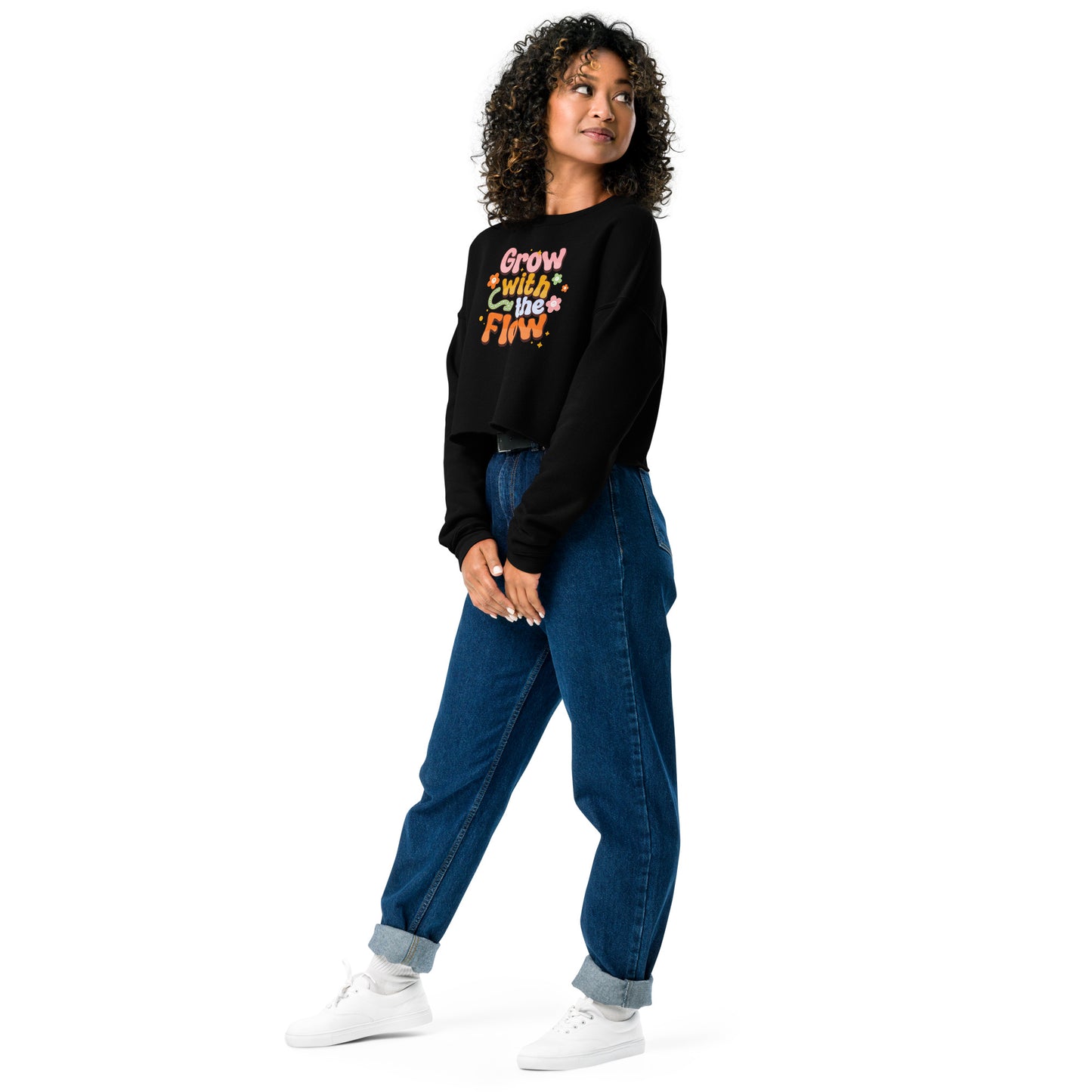 Grow With The Flow - Crop Sweatshirt