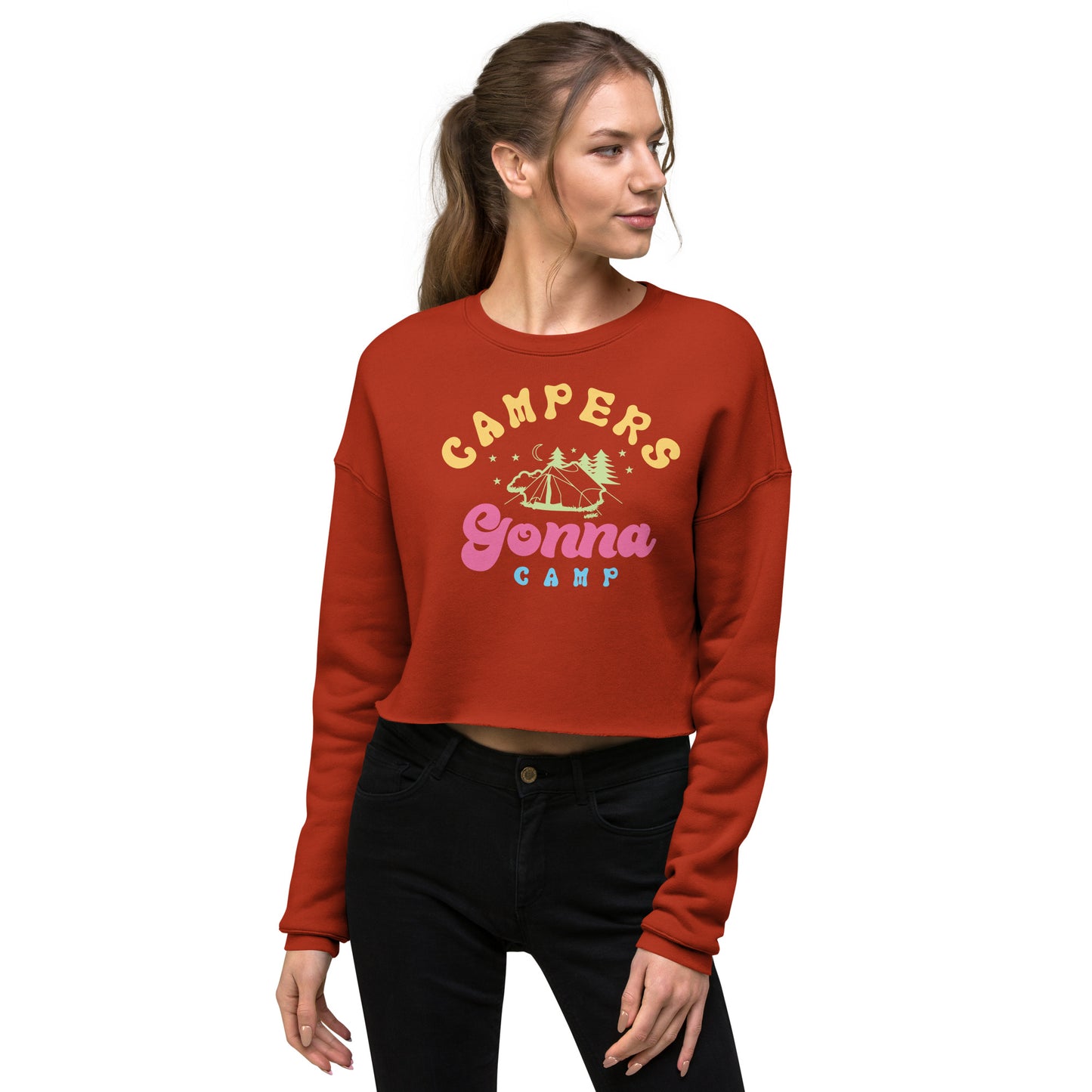 Campers Gonna Camp - Crop Sweatshirt