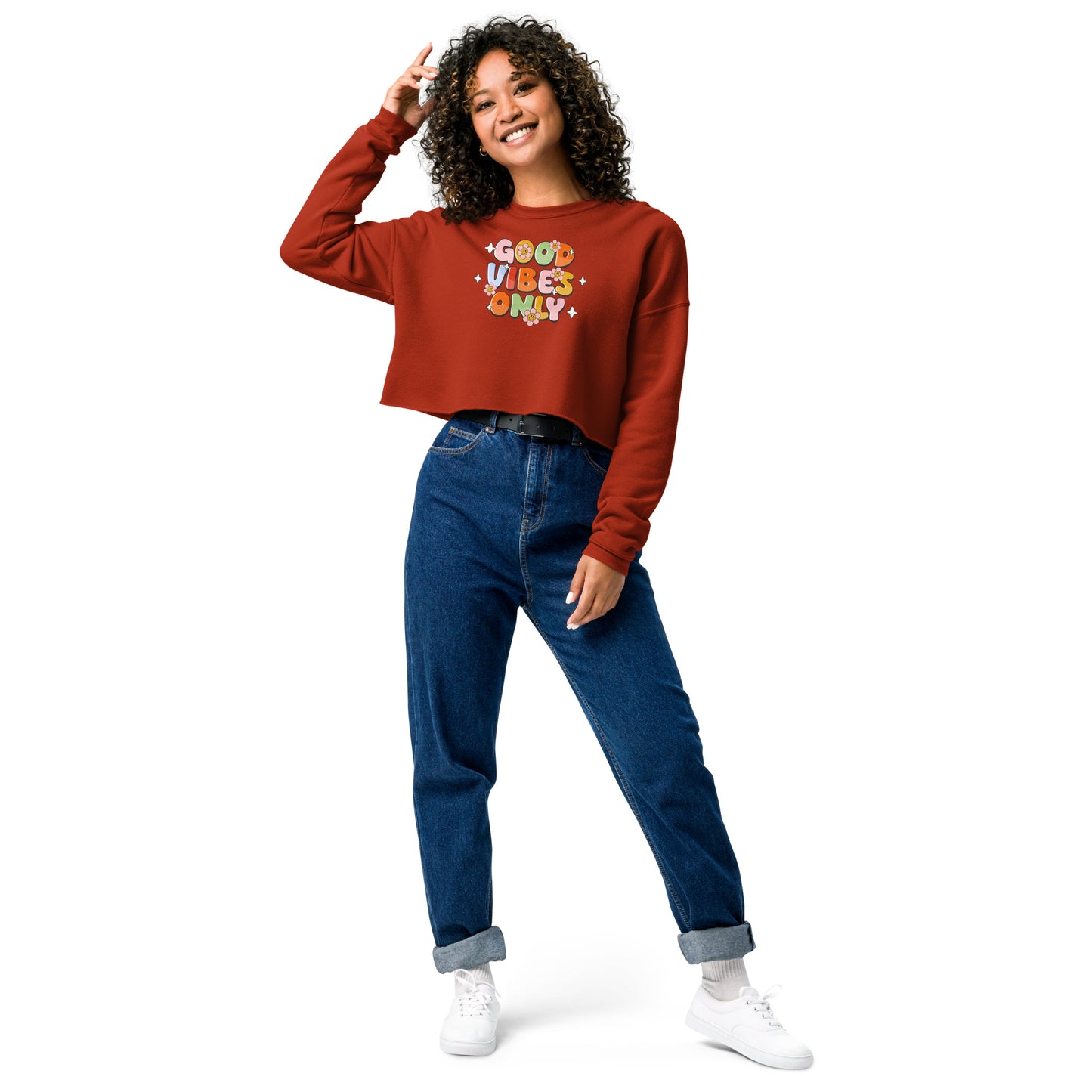 Good Vibes Only - Crop Sweatshirt