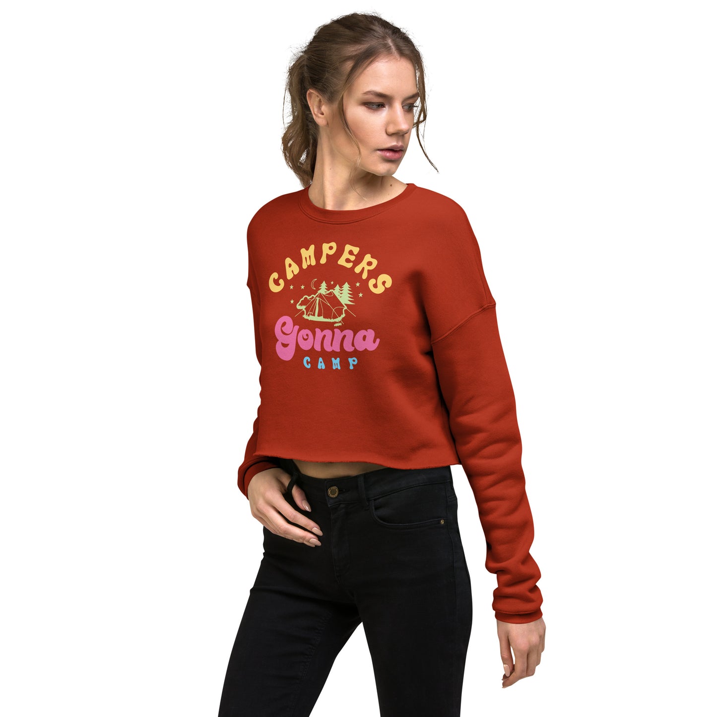 Campers Gonna Camp - Crop Sweatshirt