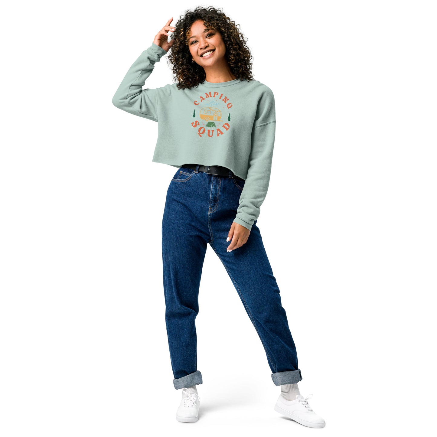 Camping Squad - Crop Sweatshirt