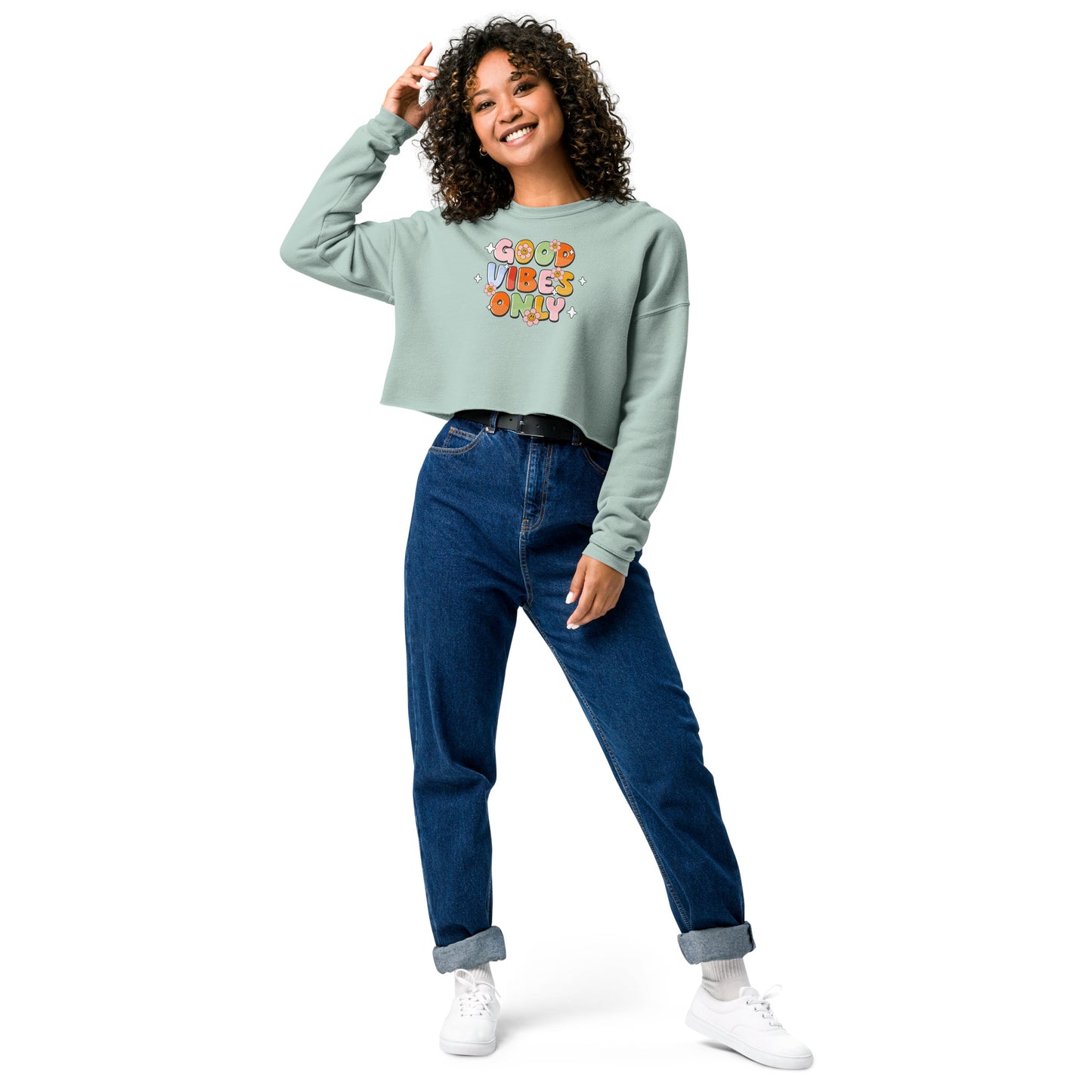 Good Vibes Only - Crop Sweatshirt