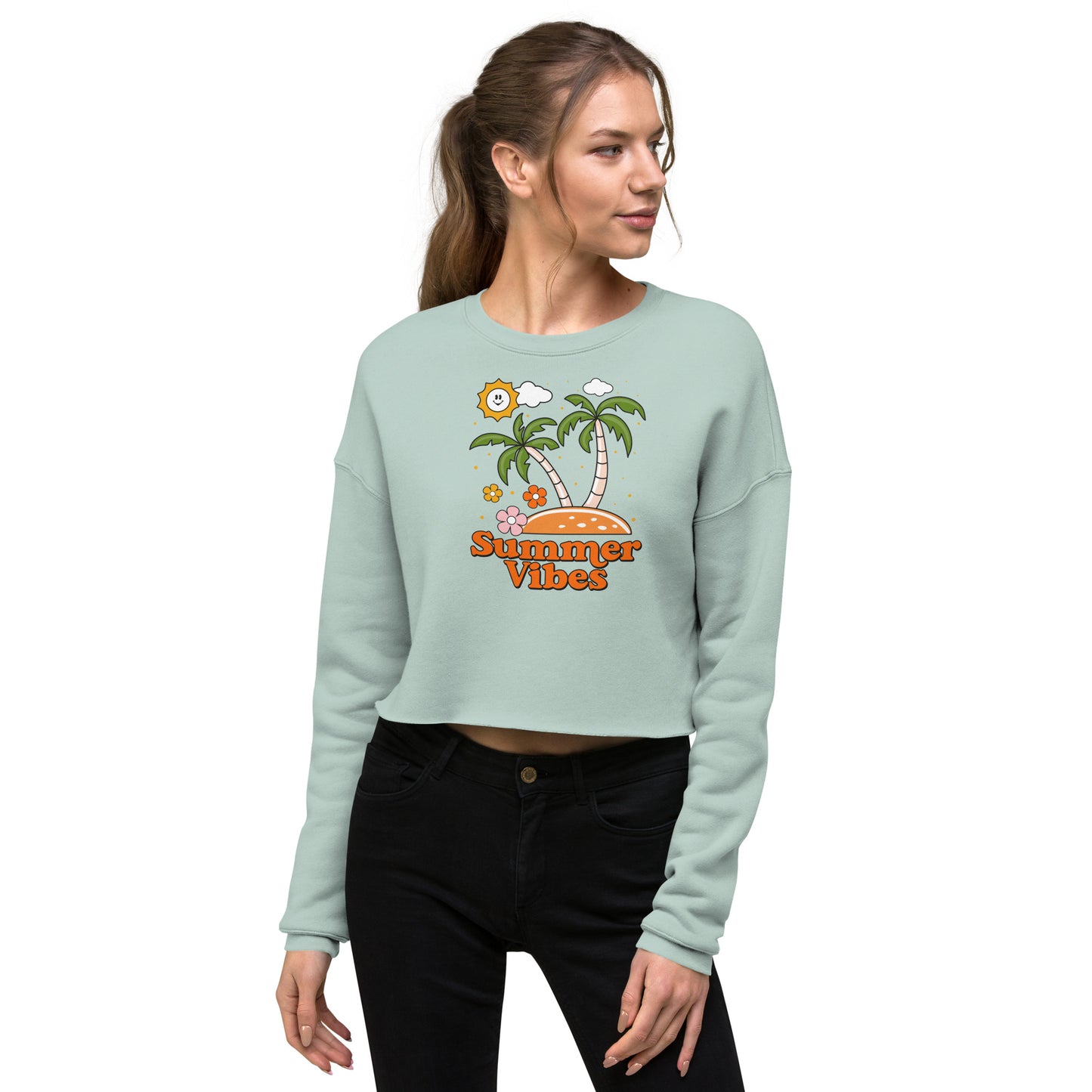 Summer Vibes - Crop Sweatshirt