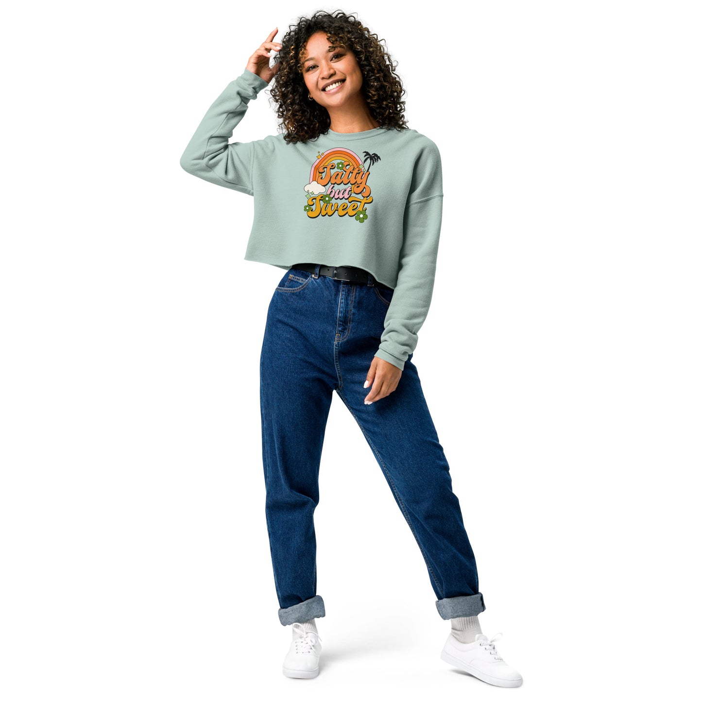 Salty But Sweet - Crop Sweatshirt