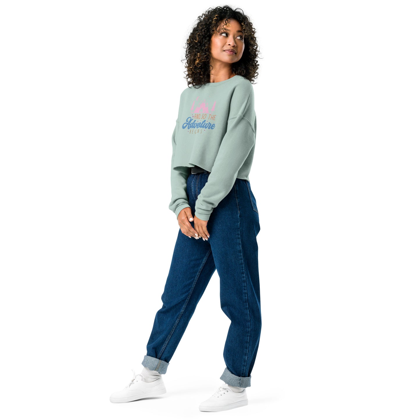 And So The Adventure Begins - Crop Sweatshirt