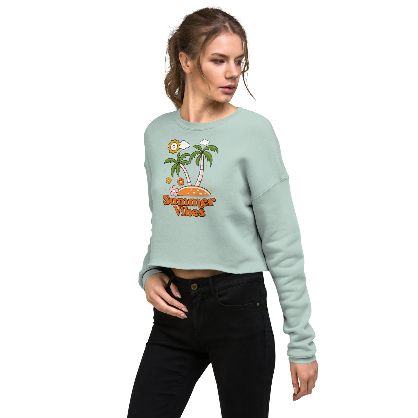 Summer Vibes - Crop Sweatshirt