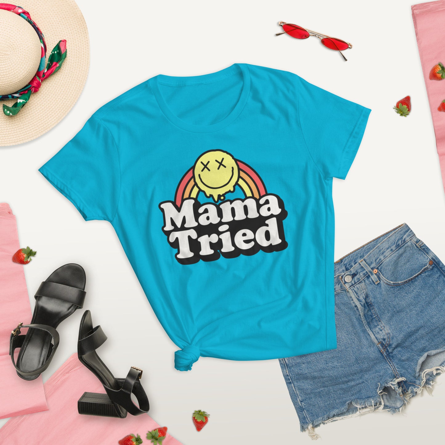 Mama Tries - Women's short sleeve t-shirt