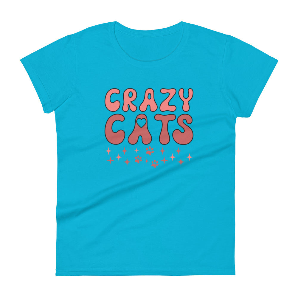 Crazy Cat - Women's short sleeve t-shirt