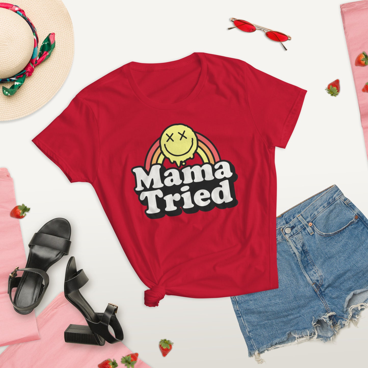 Mama Tries - Women's short sleeve t-shirt