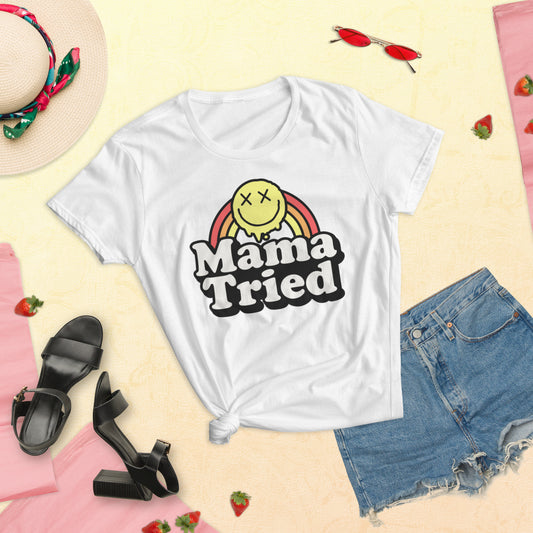 Mama Tries - Women's short sleeve t-shirt