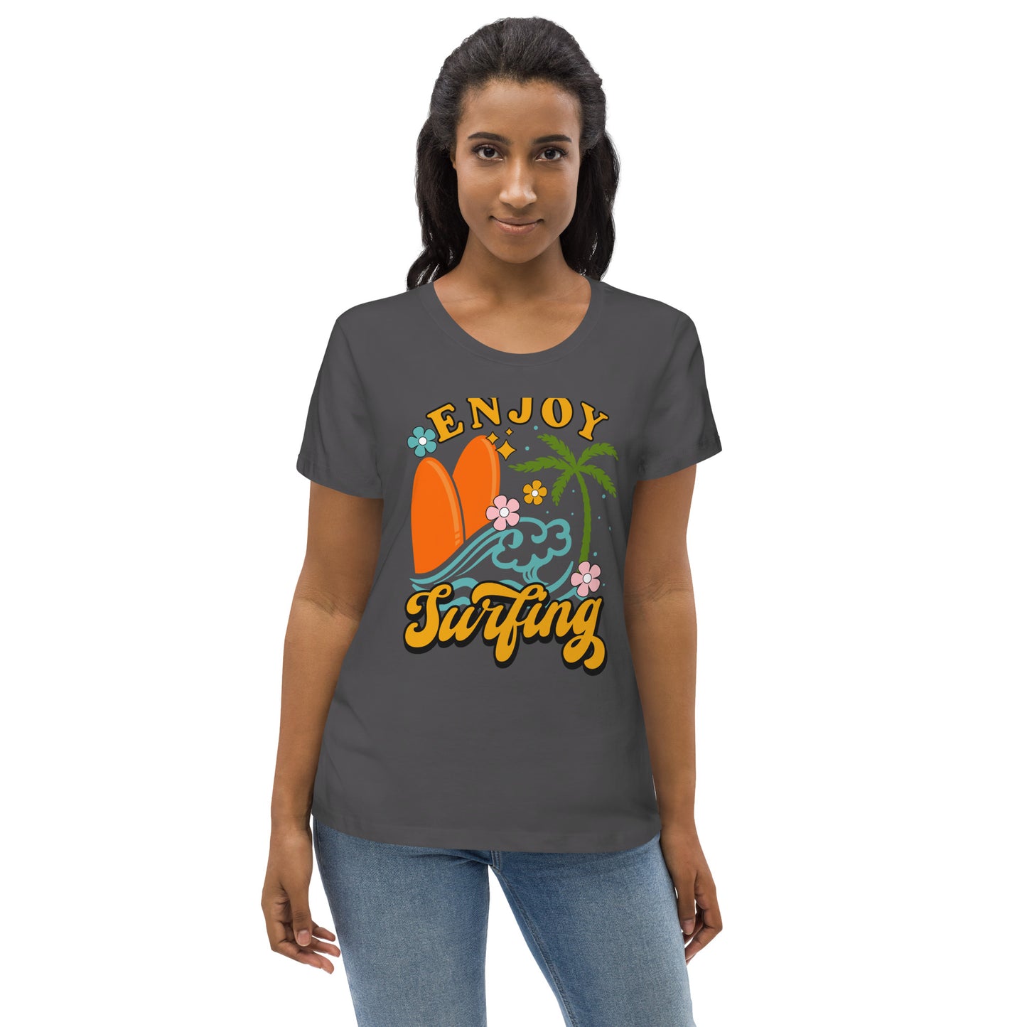 Enjoy Surfing - Women's fitted eco tee