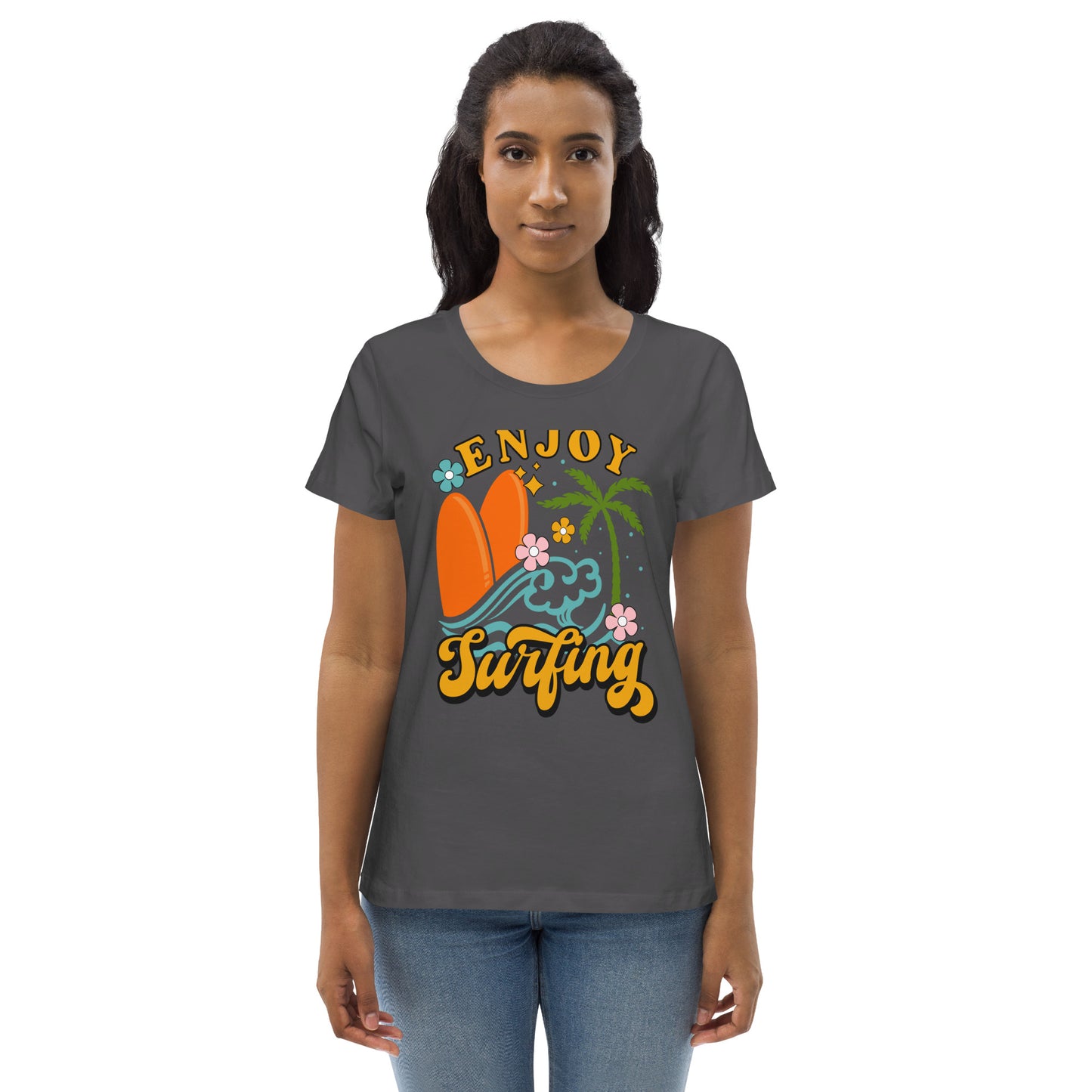 Enjoy Surfing - Women's fitted eco tee