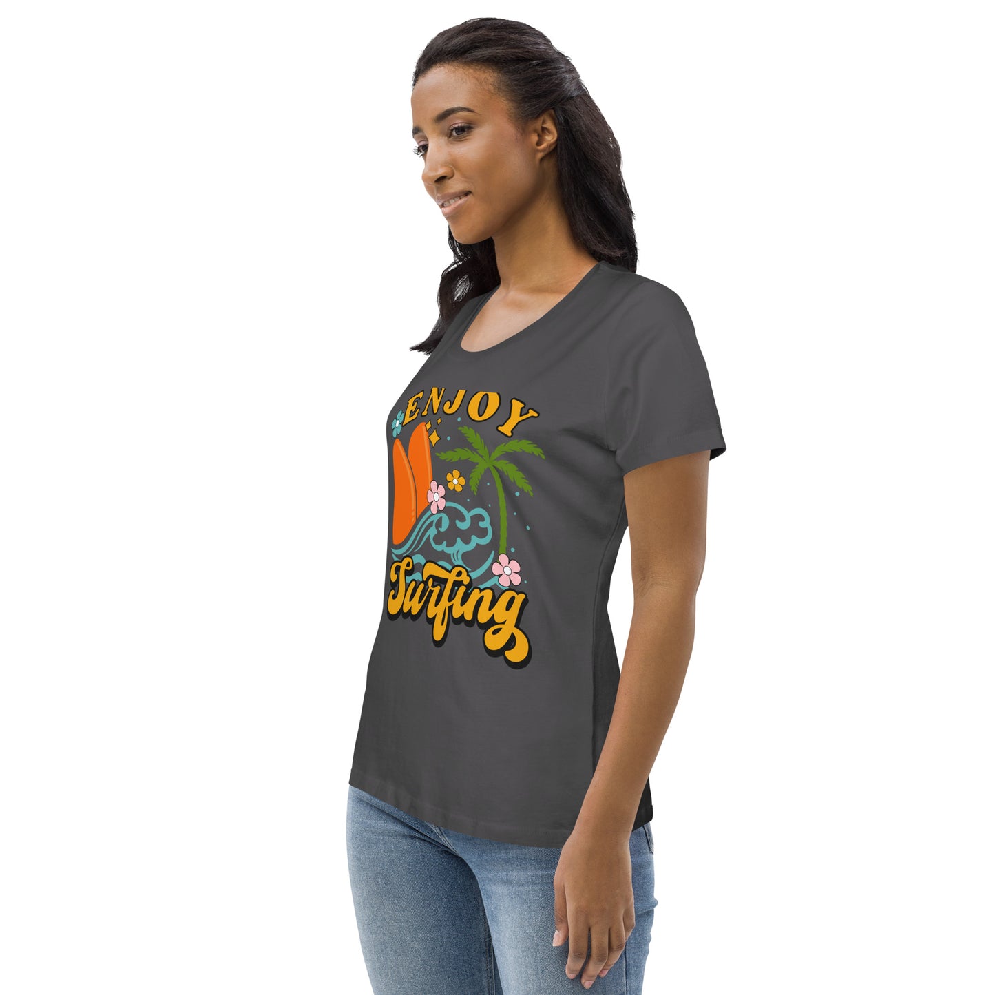 Enjoy Surfing - Women's fitted eco tee