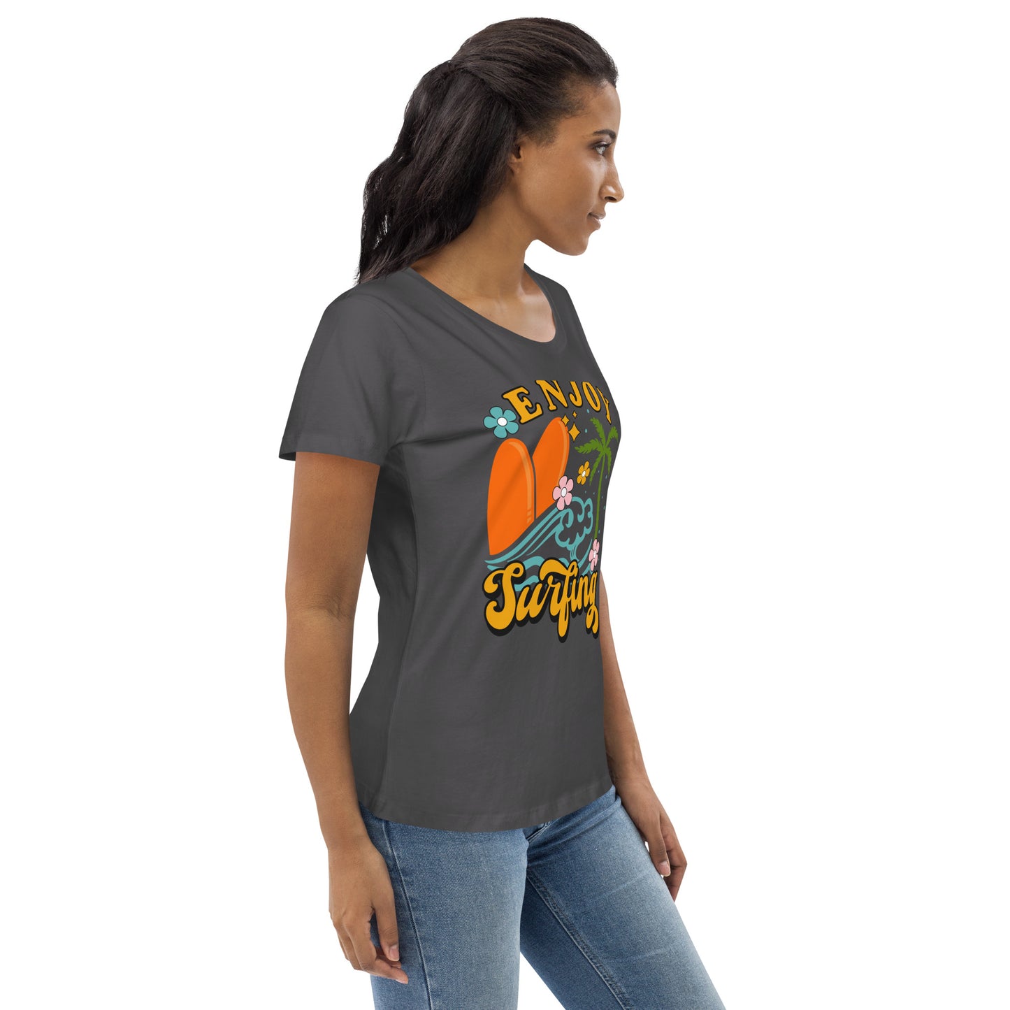 Enjoy Surfing - Women's fitted eco tee