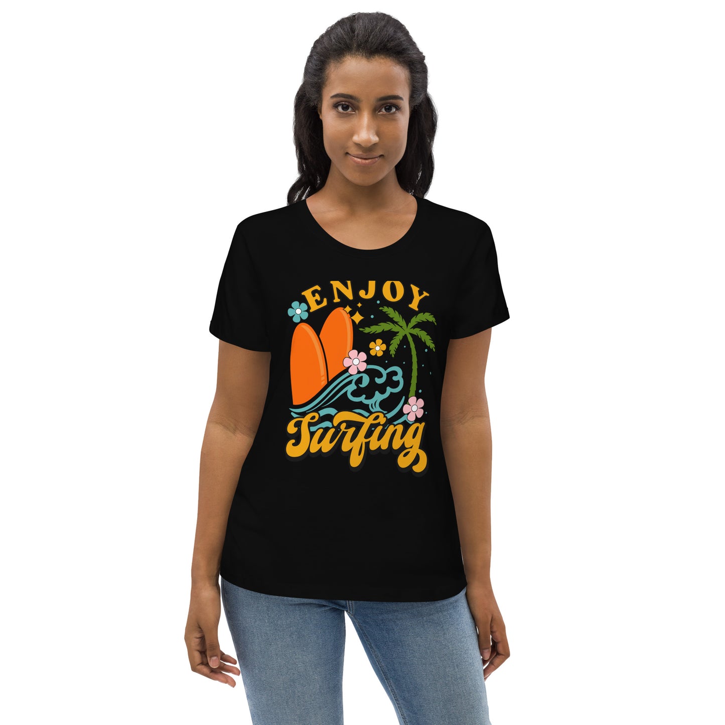 Enjoy Surfing - Women's fitted eco tee